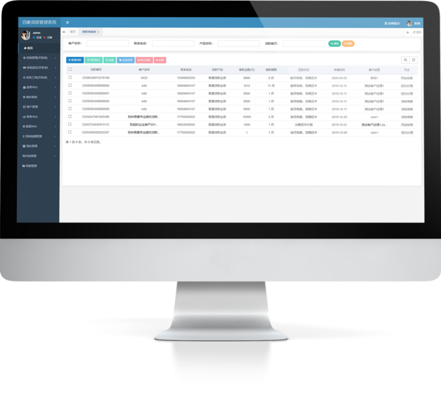 信貸管理系統(tǒng)功能介紹
